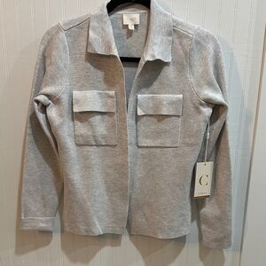 Cyrus Light Gray Jacket with Dual Pockets